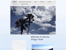 Tablet Screenshot of marinavillagepark.com